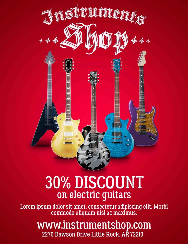 Instruments Shop Business Flyers