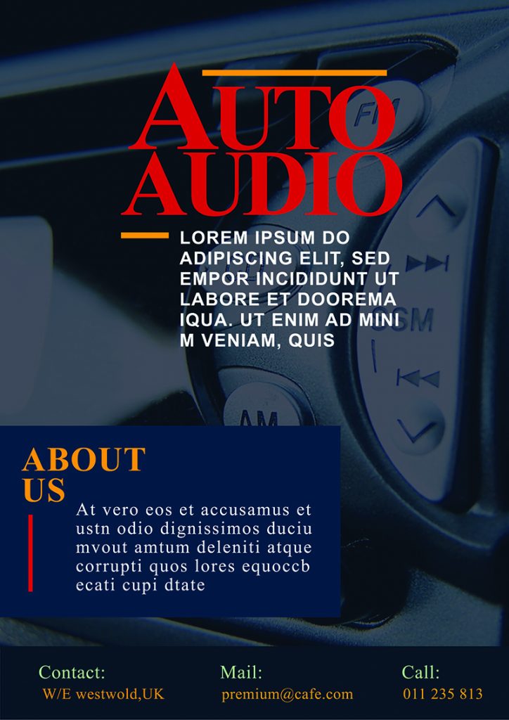 Car Audio Business Flyers