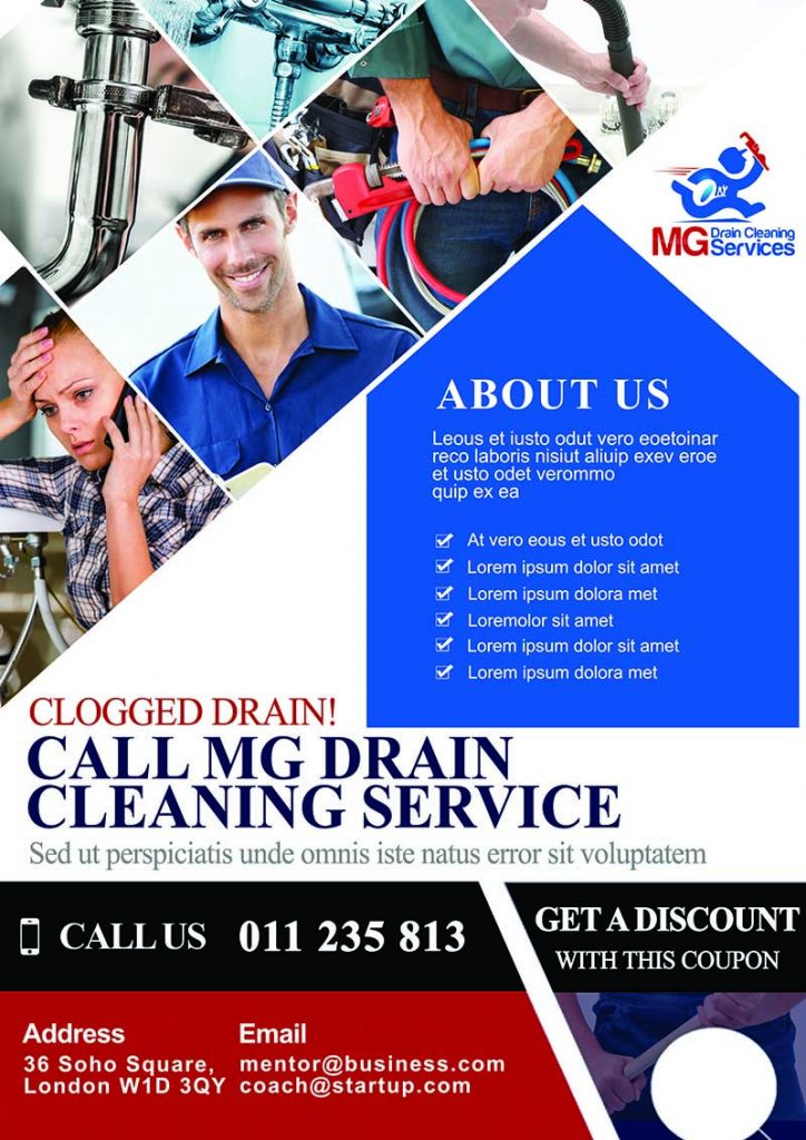 Drain Cleaning Business Flyers